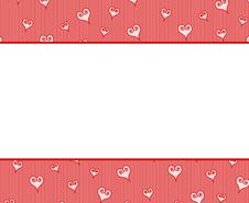 Valentine S Day Hearts Border Background Stock Photography