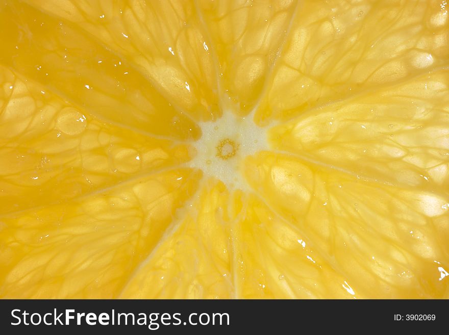 Close-up of an orange slice