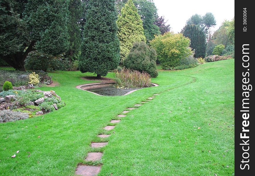 Path in the park. Bristol, UK, autumn 2007
