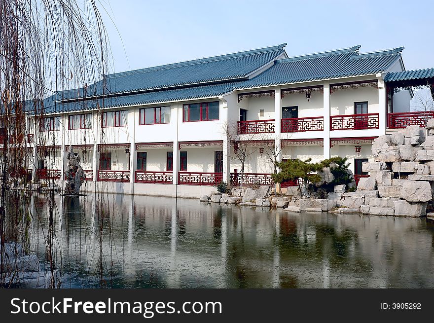 The house of Chinese ancient style. The house of Chinese ancient style