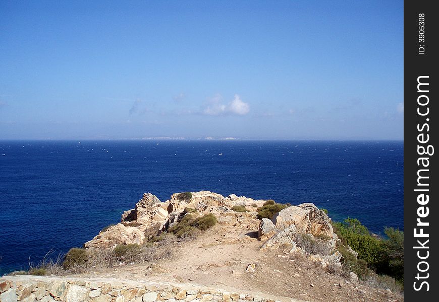 Sardinian Coast, rock and beatiful sea