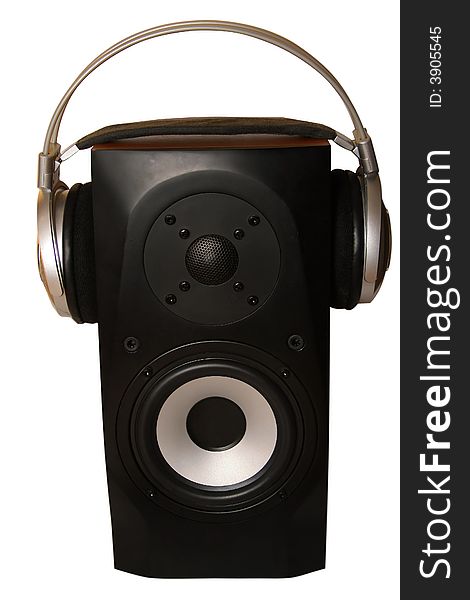 Acoustic system whith headphones. It is isolated