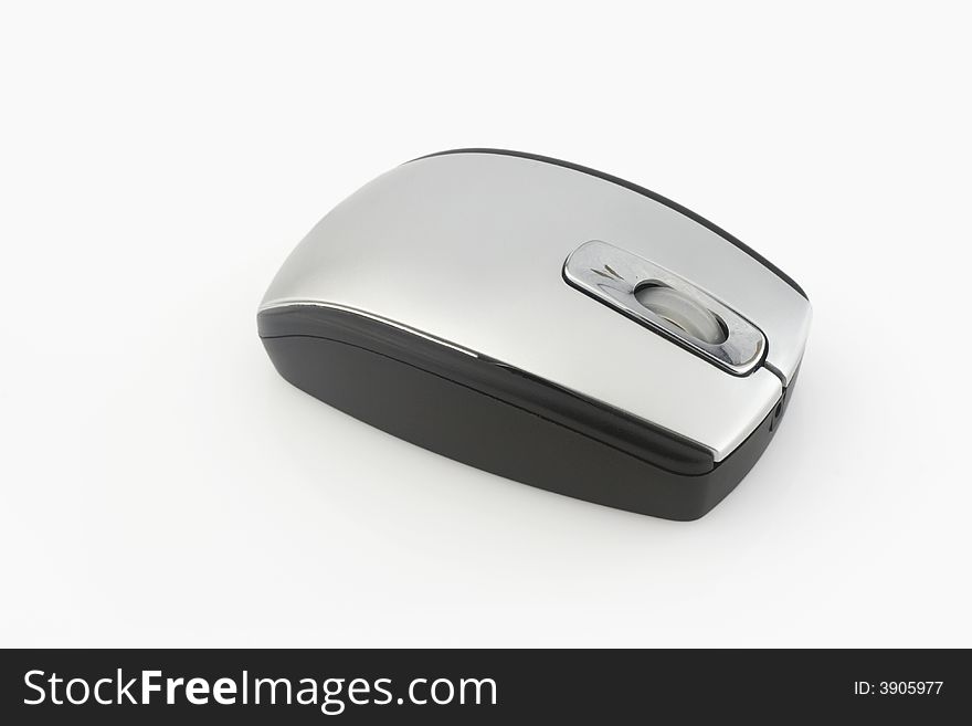 Wireless mouse isolated on white background