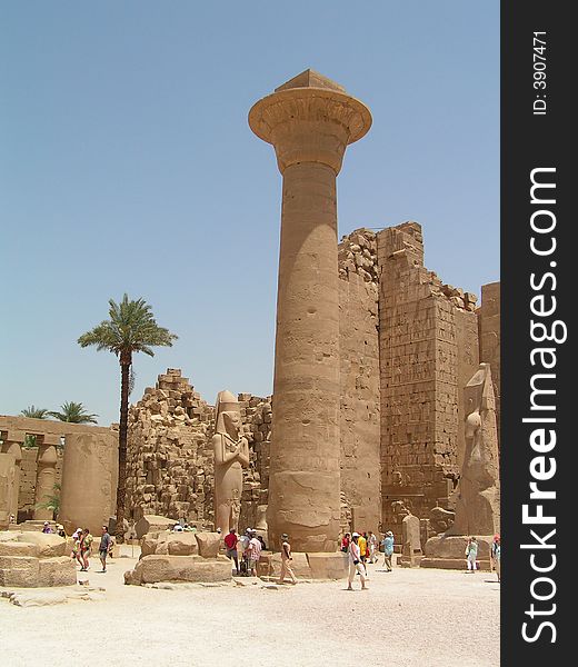 Most popular egyptian tample in Luxor. Most popular egyptian tample in Luxor.