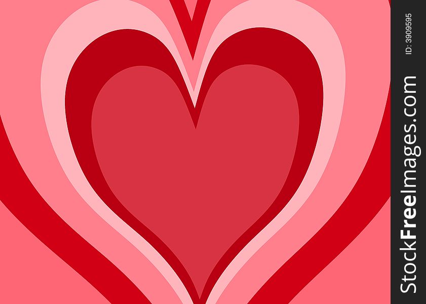 Retro Valentine S Day Heart Background