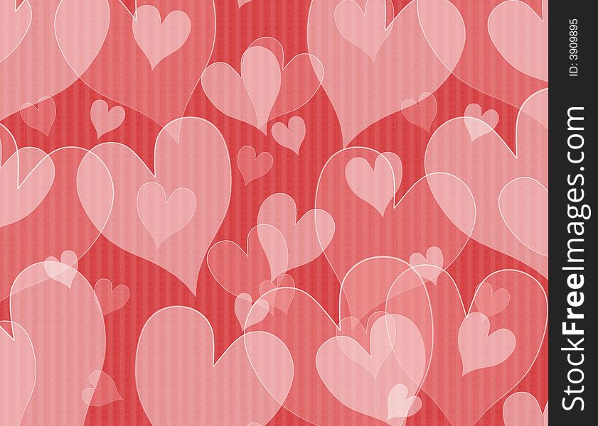 Textured Opaque Hearts Background