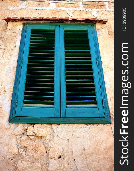 Closed typical green window, wood
Italy. Closed typical green window, wood
Italy