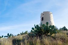 Spanish Defensive Tower Royalty Free Stock Images Spanish Defensive Tower Royalty Free Stock Images