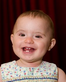 A Cute Smiling Baby Girl Royalty Free Stock Images A Cute Smiling Baby Girl Royalty Free Stock Images