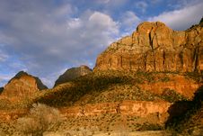 Cliffs Of Zion National Park Royalty Free Stock Photography
