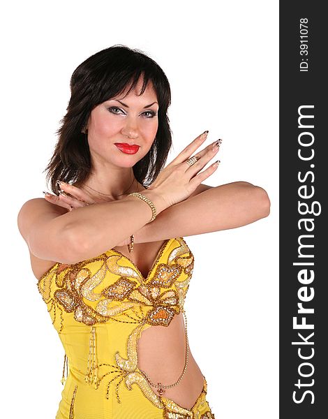 Bellydance Woman In Yellow