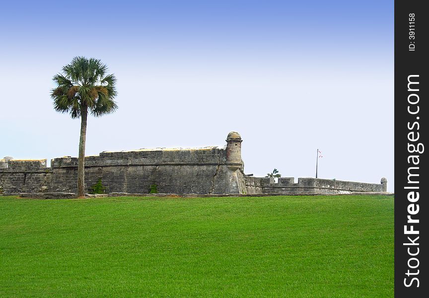 Ancient fort in st. augustine, Florida. Ancient fort in st. augustine, Florida