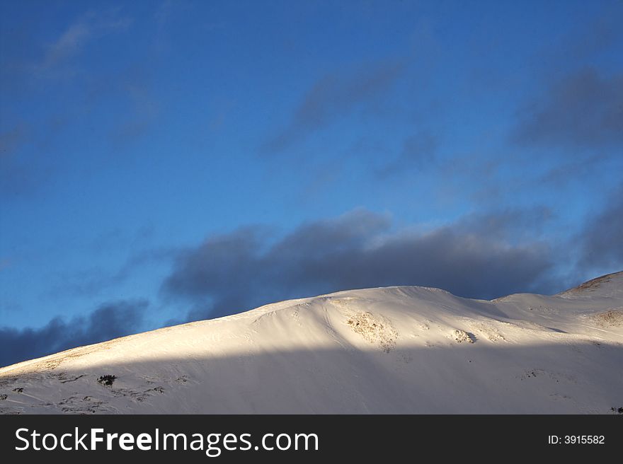 This ridgeline is above Loveland Pass at over 12,000 feet in elevation