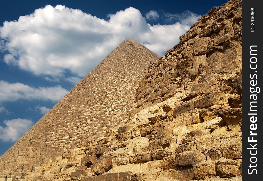 Pyramid in Cairo Giza - Egypt. Pyramid in Cairo Giza - Egypt