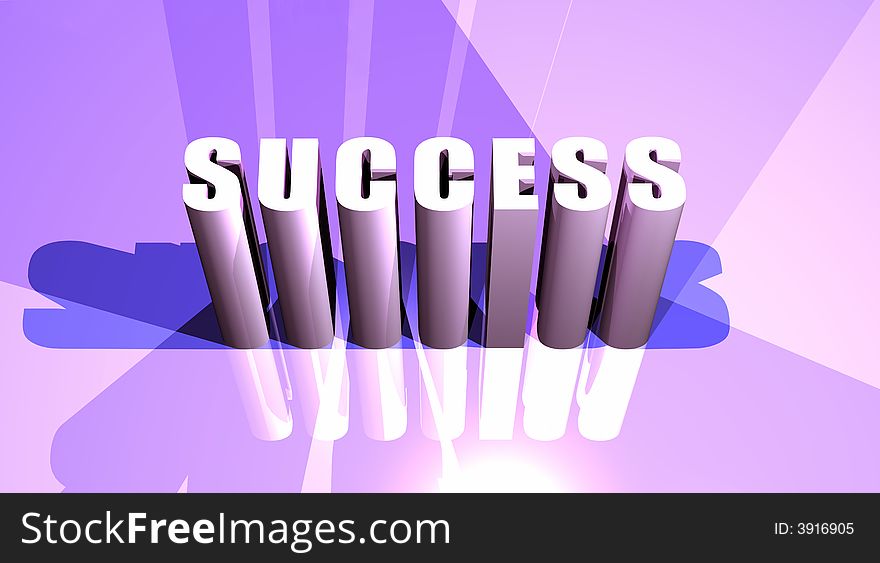 Success,3D computer digital art