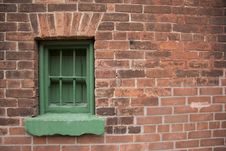 Green Window Frame Stock Photos Green Window Frame Stock Photos