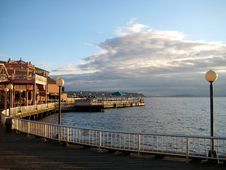 Pier At Puget Sound In Seattle Stock Images Pier At Puget Sound In Seattle Stock Images