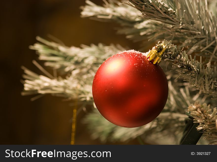 Close up of christmas ornament