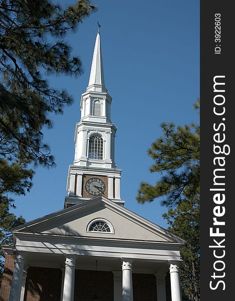 A church in a rural southern North Carolina