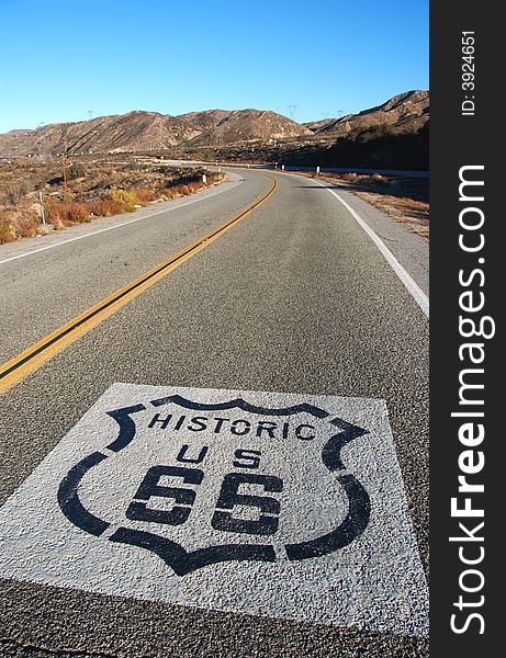 Historic rout 66 in so ca