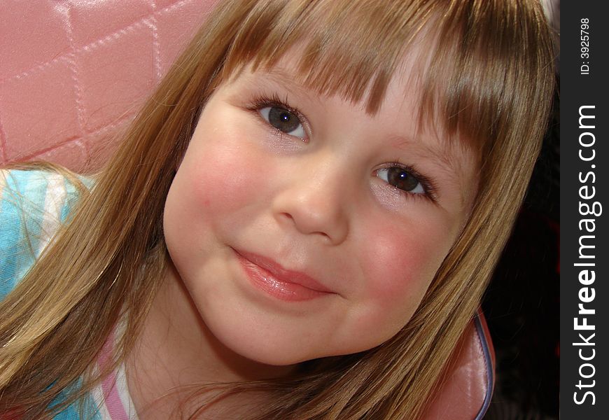 Smiling and happy little girl. Smiling and happy little girl.