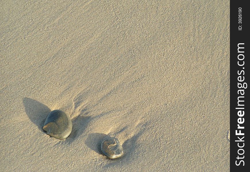 Stones In Sand