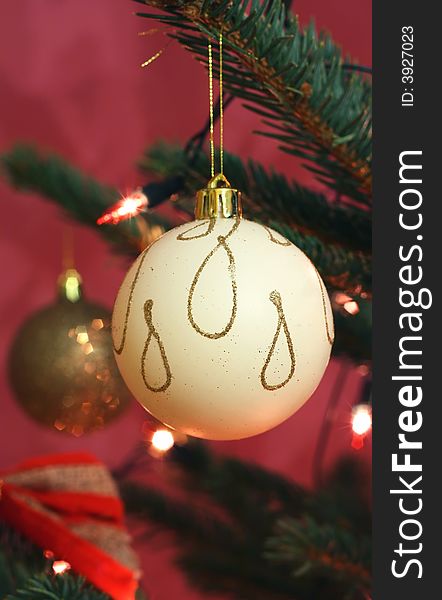 Image from decoration series: balls on the christmas tree