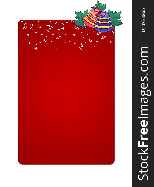 Vector illustration of a greeting card for the winter holidays. Vector illustration of a greeting card for the winter holidays