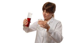 Young Lady Scientist Stock Photo