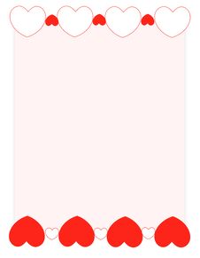 Red Hearts Valentine S Day Background/ Frame Royalty Free Stock Photos Red Hearts Valentine S Day Background/ Frame Royalty Free Stock Photos