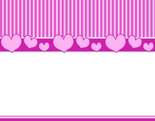 Pink Purple Hearts Stripes Bor Royalty Free Stock Image Pink Purple Hearts Stripes Bor Royalty Free Stock Image