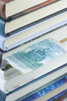 Roubles Bill Bookmark Stock Photo Roubles Bill Bookmark Stock Photo