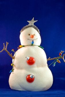 Stuffed Toy Christmas Snowman Stock Image Stuffed Toy Christmas Snowman Stock Image