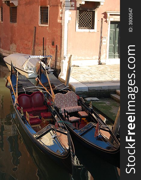 Gondolas in Venice