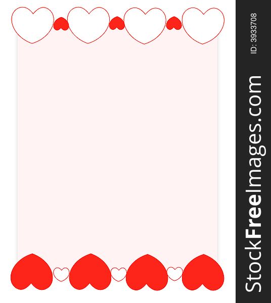 Red Hearts Valentine S Day Background/ Frame