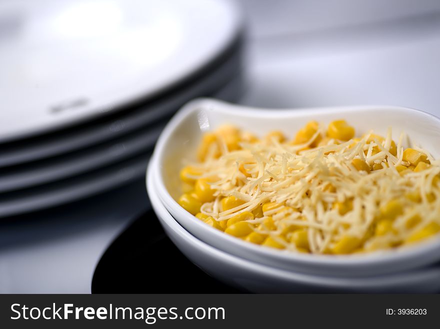 This is corn mixed grated cheese. This is corn mixed grated cheese.