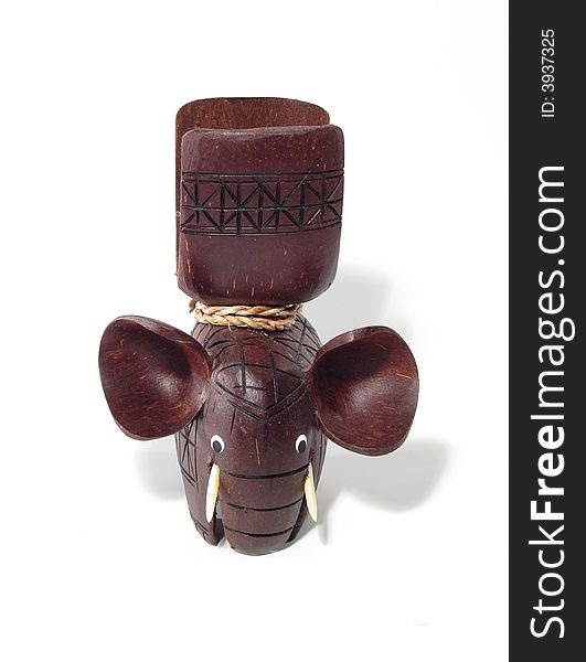 Brown Wooden Elephant