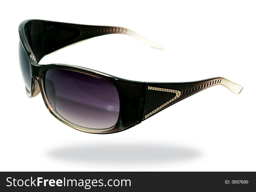 Sun glases image on the white background