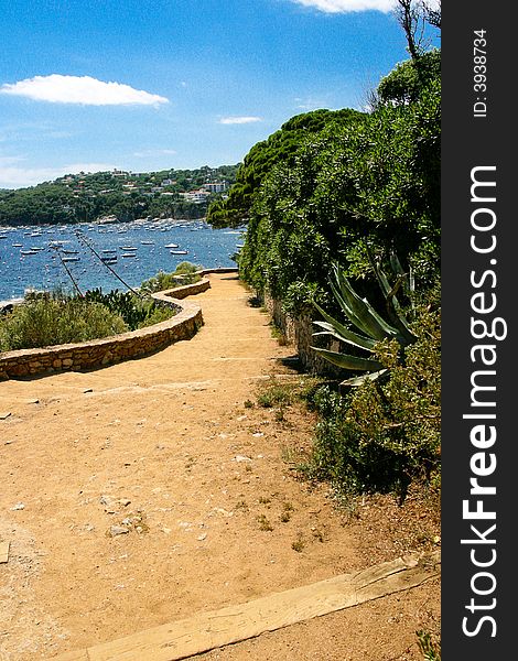 Path to the sea and beach