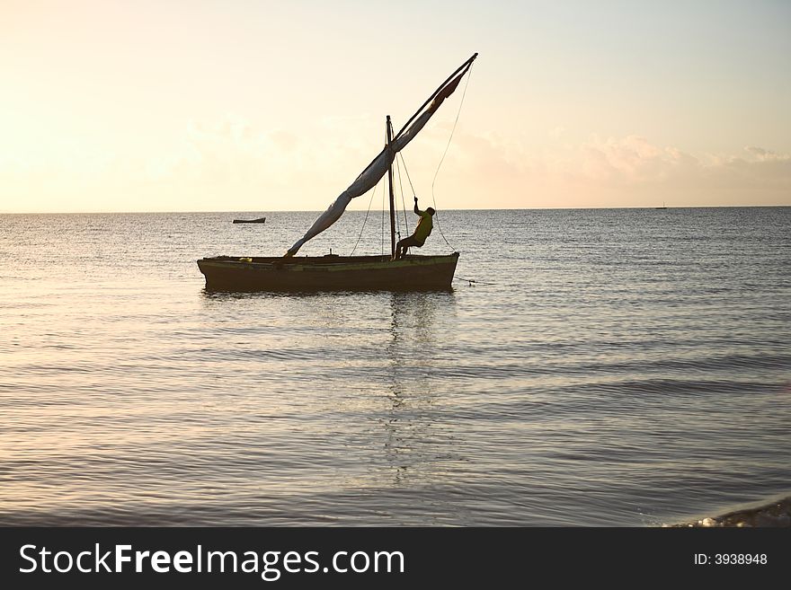 Setting Dhow Sail Ii