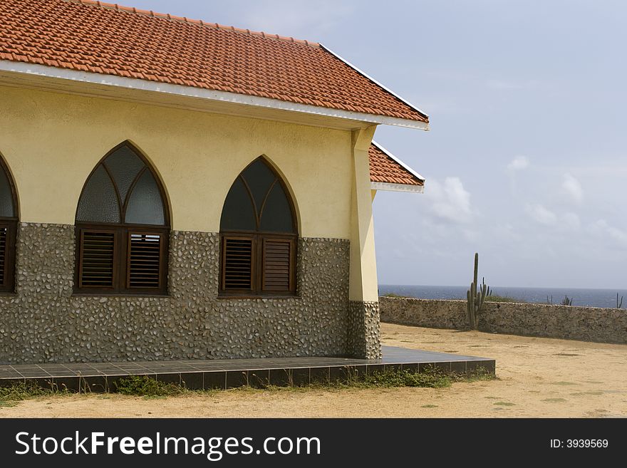Chapel on the island of Aruba overlooking the Ocean. Chapel on the island of Aruba overlooking the Ocean.
