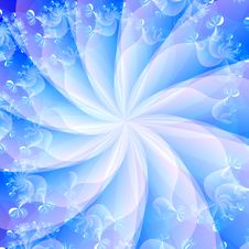 Blue Swirl Abstract Background Stock Image