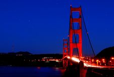 Golden Gate Bridge Under The Stars Stock Images Golden Gate Bridge Under The Stars Stock Images