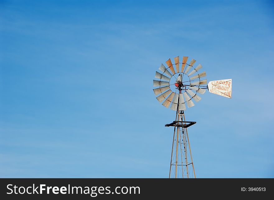 Wind mill at cajon summit on rout 66