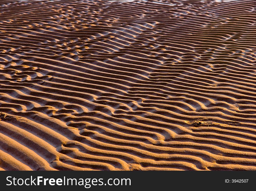 Abstract sand waves on a beach. Abstract sand waves on a beach