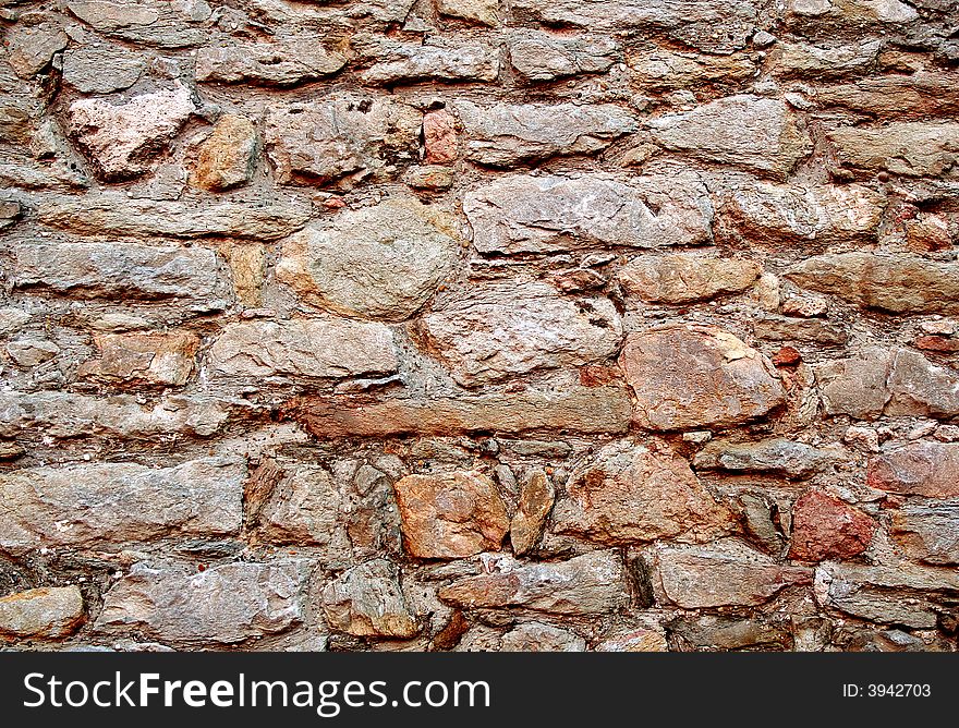 An old stone wall texture