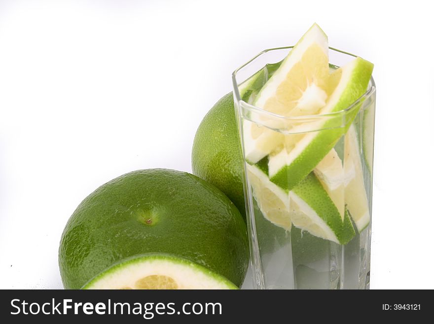 Fresh pomelo on white background