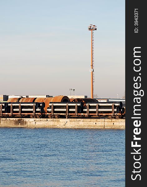 Railway transport in the port of Antwerp (Belgium)