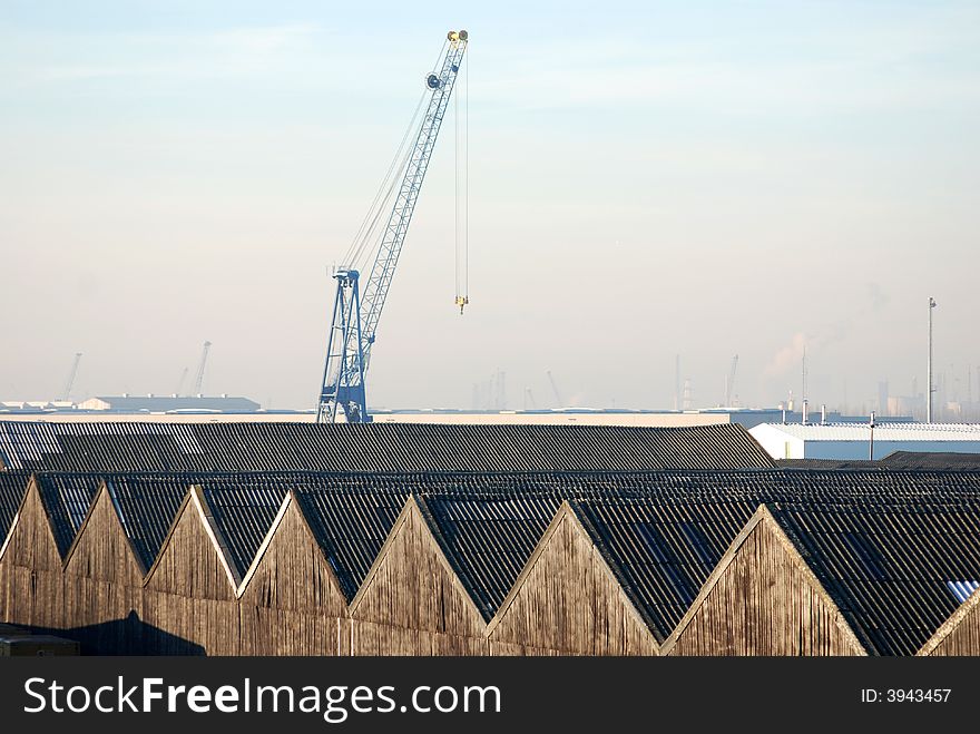 Warehouses In The Port Of Antwerp