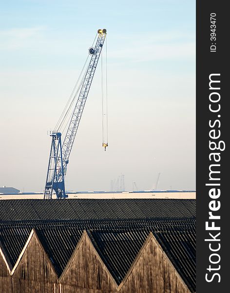 Warehouses in the port of Antwerp